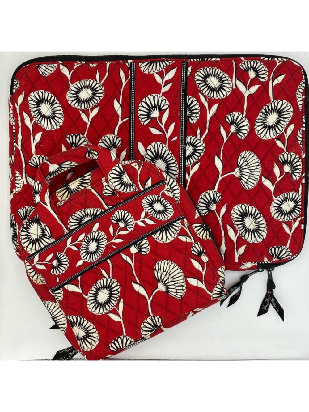 Vera Bradley Deco Daisy Laptop & Tech Organizer Duo